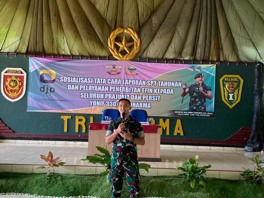 Portal Berita Indonesia dan Dunia Terkini Hari Ini, Update Harian Terbaru, Terlengkap, Tajam, Aktual dan Berimbang. Yonif 330 Tri Dharma Gelar Sosialisasi SPT Tahunan - Teropong Rakyat