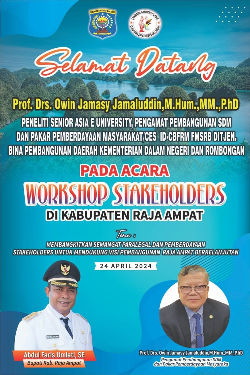 PERSIAPAN WORKSHOP STAKEHOLDERS DI RAJA AMPAT HAMPIR RAMPUNG