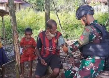 Satgas Yonif 310/KK Tingkatkan Kualitas Kesehatan di Pegunungan Bintang