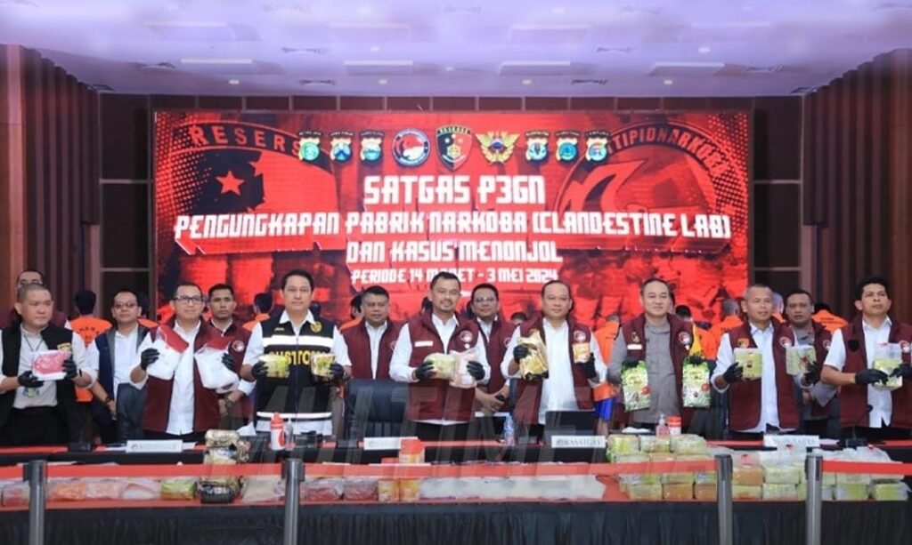 Hingga Mei 2024, Polri Berhasil Bongkar 5 Laboratorium Narkoba - Teropong Rakyat