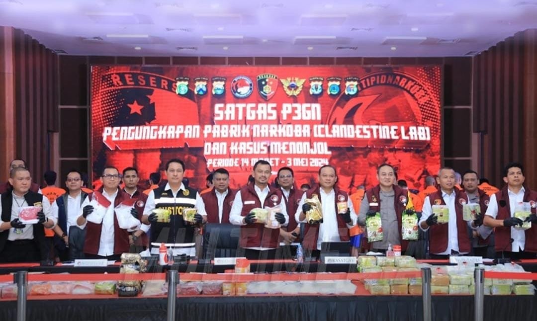Hingga Mei 2024, Polri Berhasil Bongkar 5 Laboratorium Narkoba