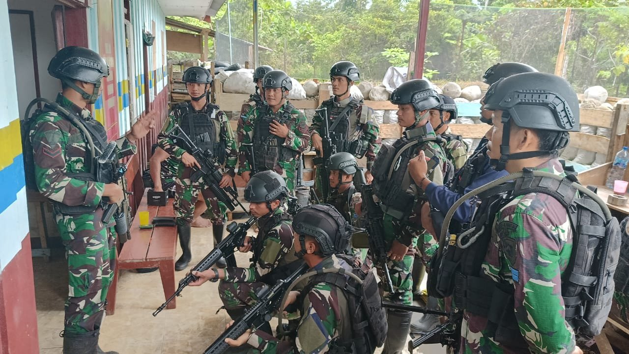 Aparat TNI yang Melaksanakan Tugas Pengamanan Papua Tempati Akomodasi Militer