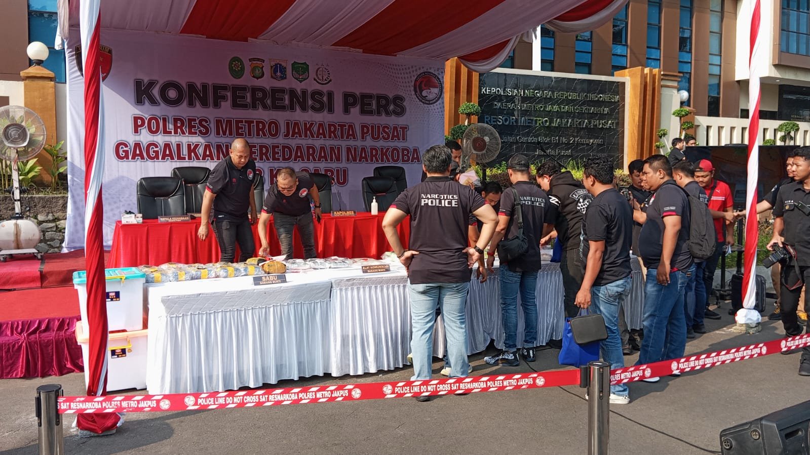 SatRes Narkoba Polres Metro Jakarta Pusat Musnahkan 49,8Kg Narkotika