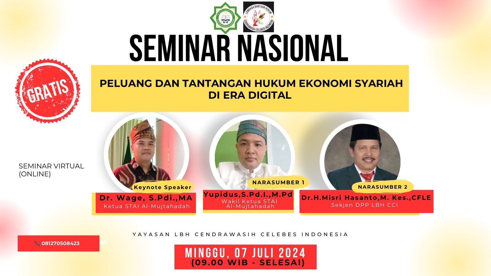 Persiapan Seminar Nasional Peluang & Tantangan Hukum Ekonomi Syariah Hampir Rampung - TeropongRakyat.co