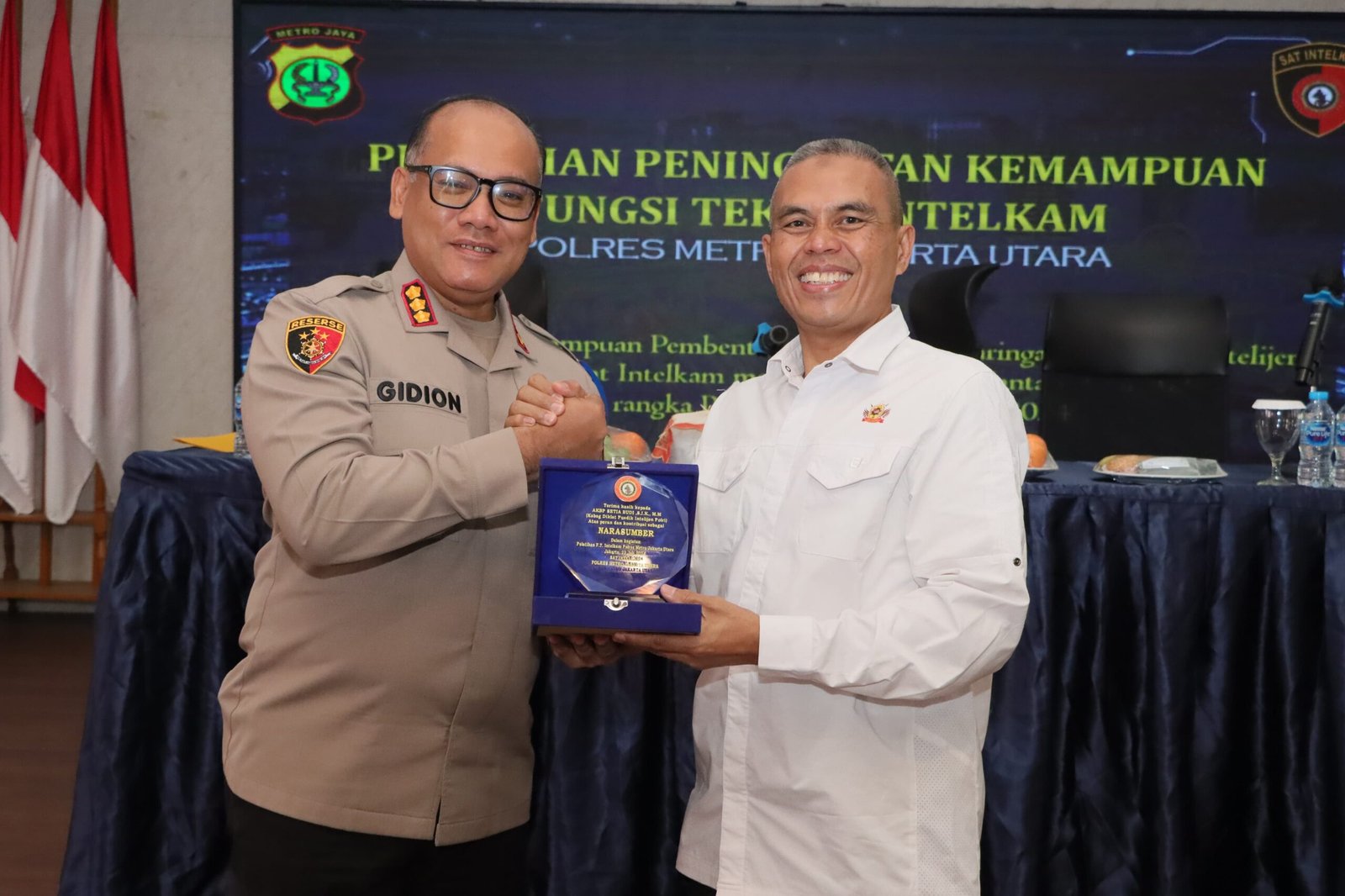 Polres Metro Jakarta Utara Adakan Pelatihan Peningkatan Kemampuan Fungsi Teknis Intelkam di Aula Wira Satya