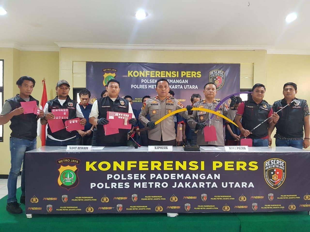 Polsek Pademangan berhasil Ungkap Kasus Curanmor, Narkotika dan Tawuran - Teropongrakyat.co