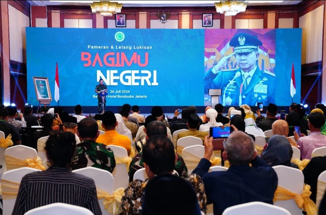 Panglima TNI Hadiri Pembukaan Pameran Lukisan "Bagimu Negeri" di Milad ke-49 MUI - Teropongrakyat.co