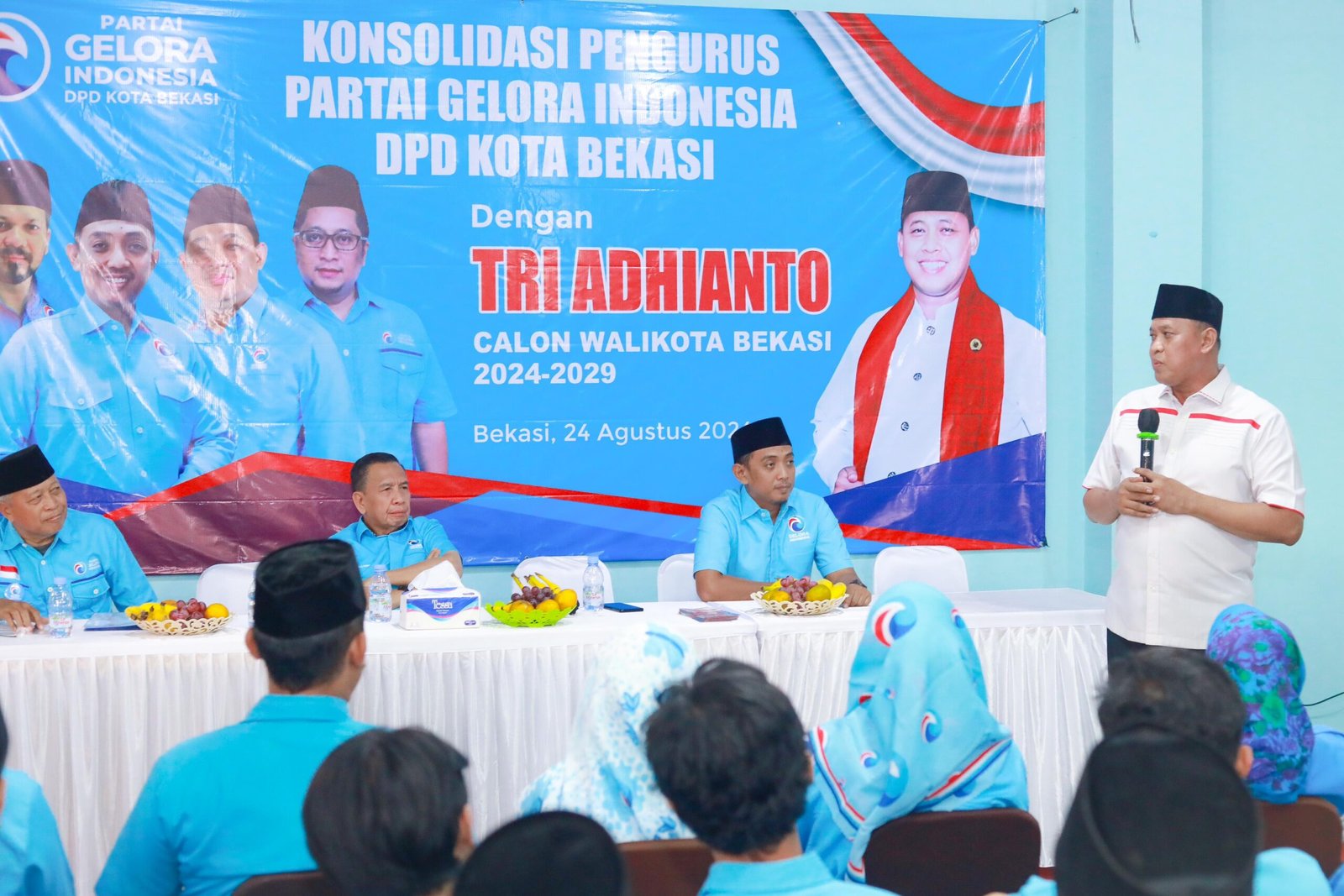 Gelar Konsolidasi, Partai Gelora Kota Bekasi Optimis Memenangkan Tri Adhianto di Pilkada Kota Bekasi 2024 - TeropongRakyat.co