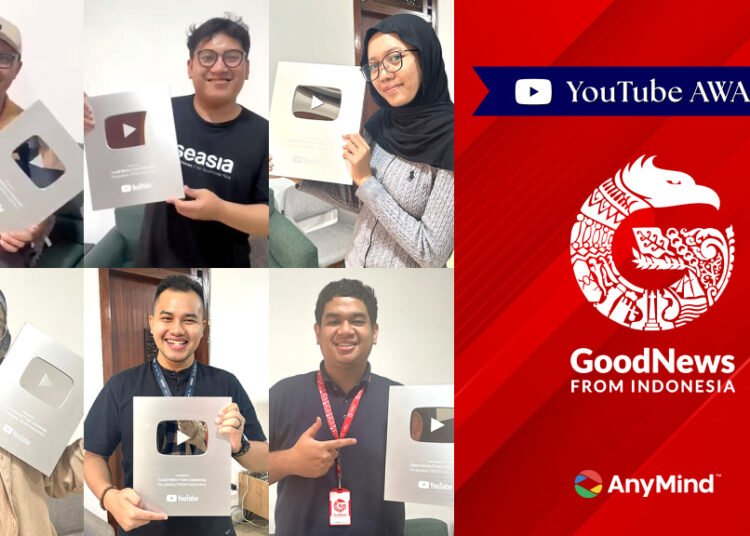 Creator asal Indonesia, Good News From Indonesia menerima Silver Play Button - TeropongRakyat.co