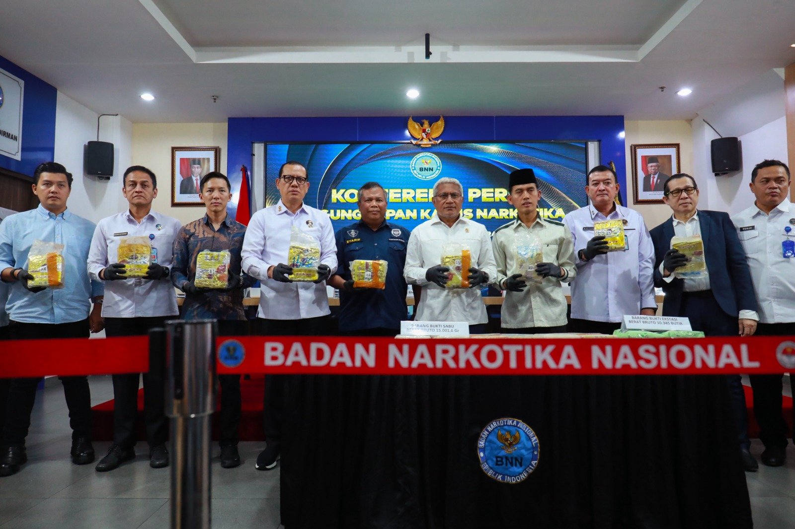 BNN Berhasil Gagalkan Peredaran 15 Kg Sabu dan 10.345 Butir Ekstasi, Selamatkan 40.000 Jiwa dari Bahaya Narkoba - Teropong Rakyat