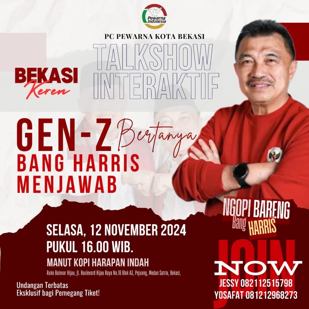 Portal Berita Indonesia dan Dunia Terkini Hari Ini, Update Harian Terbaru, Terlengkap, Tajam, Aktual dan Berimbang. Talkshow Interaktif “Gen Z Bertanya, Bang Harris Menjawab” di Manut Kopi, Semangat Generasi Z Mendukung Pasangan Tri-Harris - Teropong Rakyat