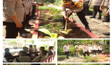 Kapolsek Kemayoran Tinjau Langsung Ketahanan Pangan Di Taman Toga Kelurahan Kebon Kosong Kecamatan Kemayoran Jakarta Pusat - Teropongrakyat.co