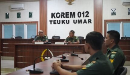 Kunjungan Kerja Kepala Keuangan Kodam Iskandar Muda ke Korem 012/TU - Teropongrakyat.co