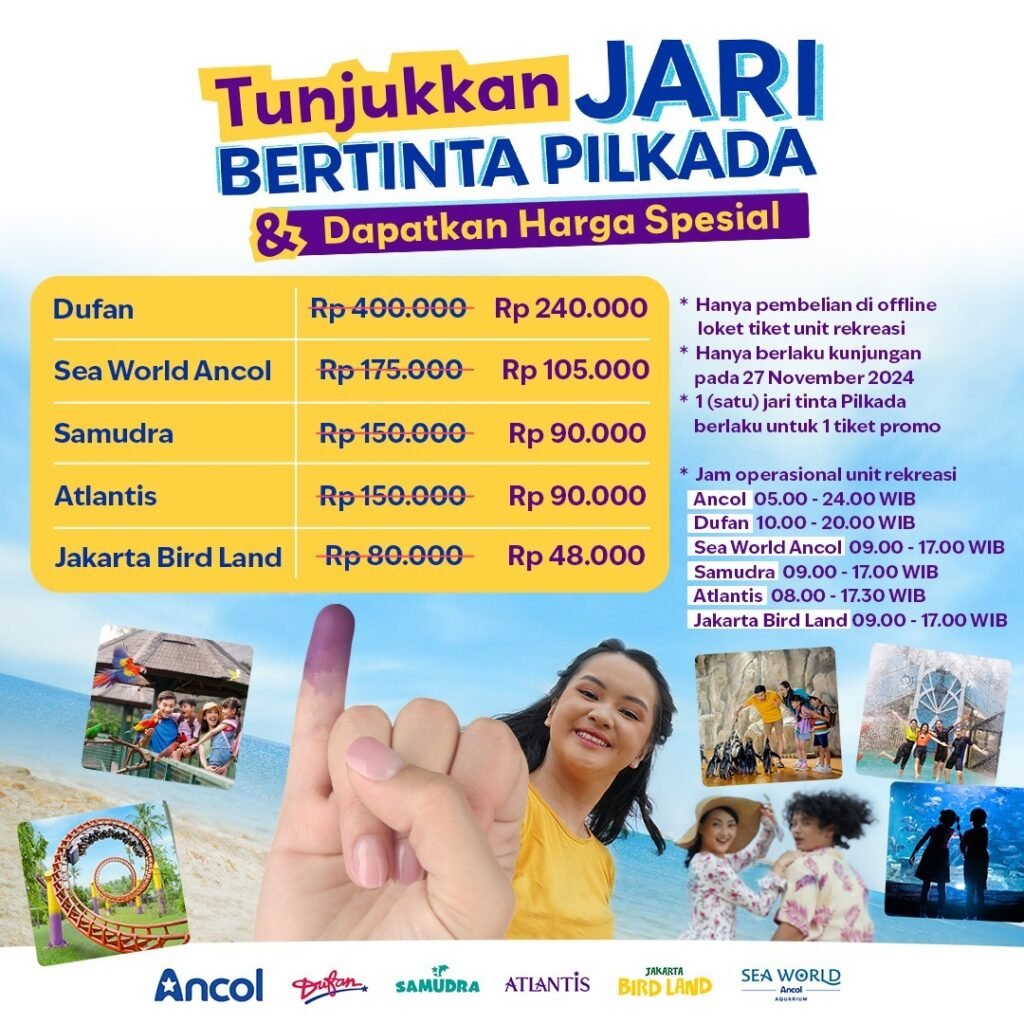 Meriahkan Pilkada Serentak 2024, Ancol Berikan Promo Spesial - Teropong Rakyat