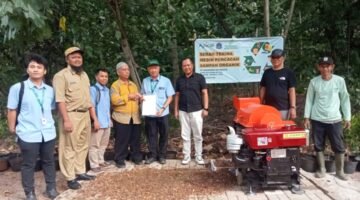 Apical Wujudkan Pengadaan Mesin Pencacah Daun Sampah Organik Untuk Hutan Kota Rawamalang Jakarta Utara