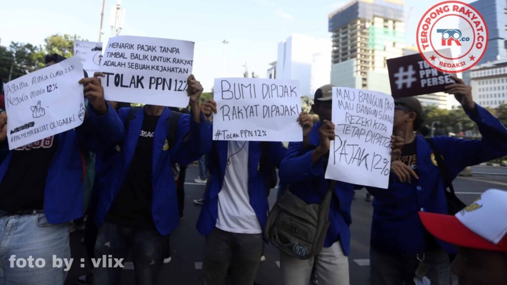 Demo Mahasiswa Tolak Kenaikan PPn 12%. Presiden Diminta Keluarkan Perppu. - Teropong Rakyat