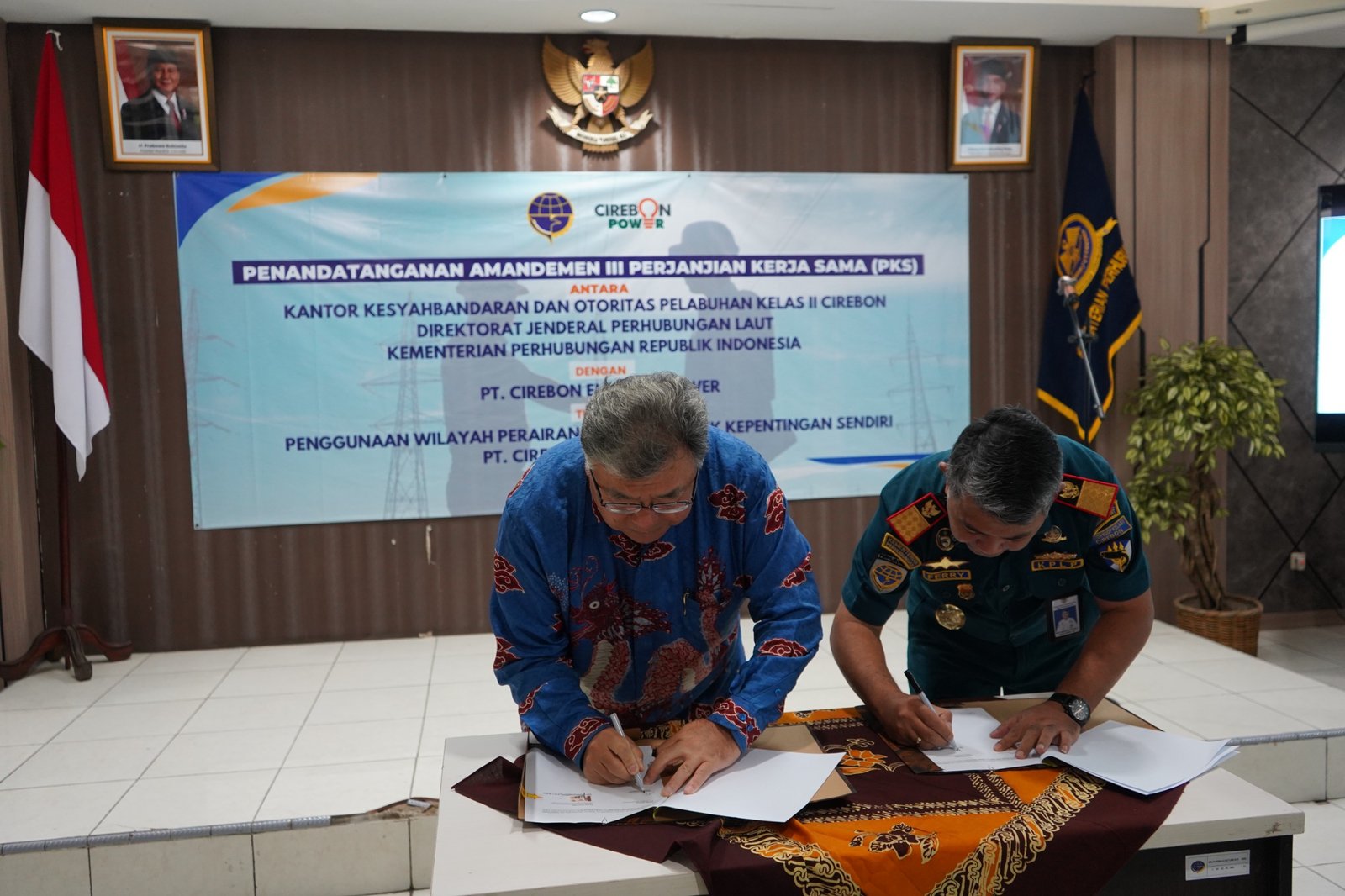 Perjanjian Kerjasama KSOP Cirebon dan Cirebon Electric Power: Membangun Kemajuan Dunia Maritim - Teropongrakyat.co