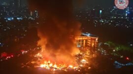Kebakaran hebat di pemukiman padat kemayoran dini hari