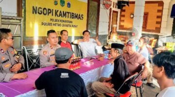 Dalam Rangka Giat Ngopi Kamtibmas, Begini Himbauan Kapolsek Kemayoran