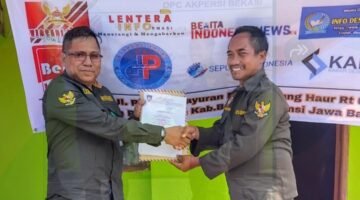 DPD AKPERSI Jawa Barat Resmi Lantik Ahmad Syarifudin, C.BJ.,C.EJ Sebagai Ketua DPC AKPERSI Kabupaten Bekasi.