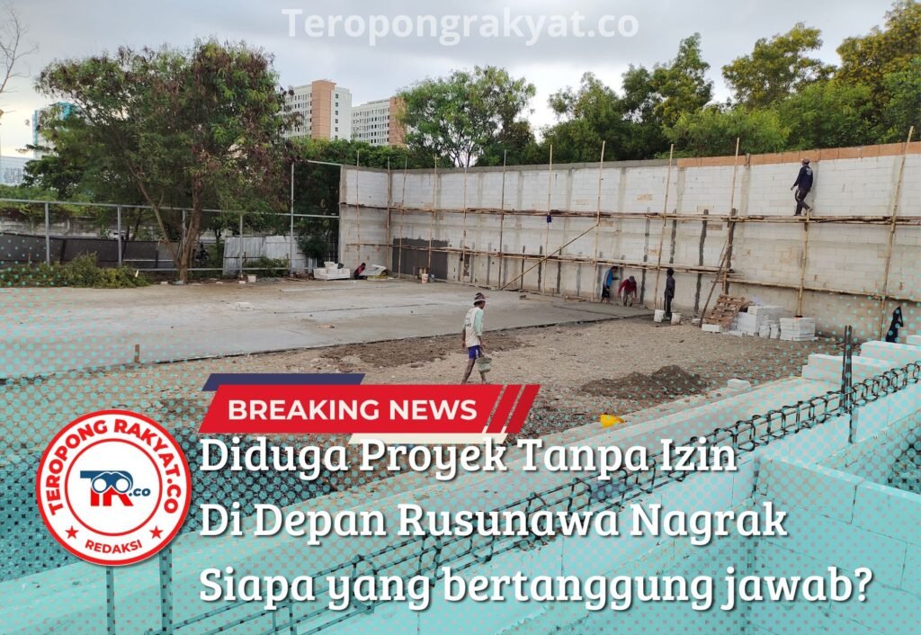 Diduga Proyek Tanpa Izin di Depan Rusunawa Nagrak Tetap Beroperasi, Instansi Terkait Diam? - Teropong Rakyat