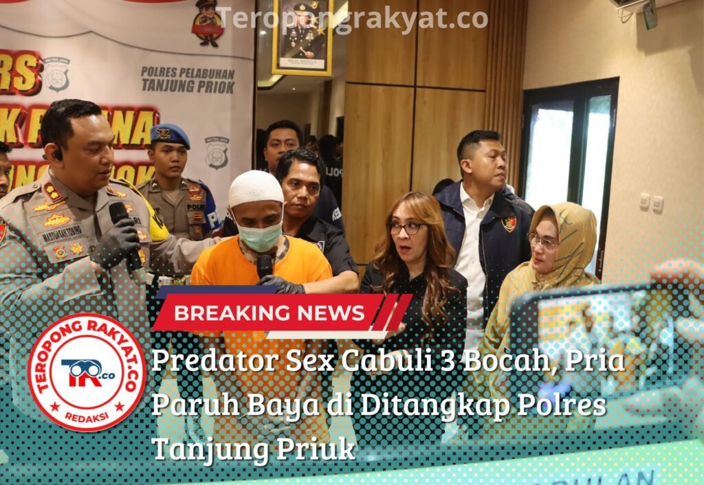 Portal Berita Indonesia dan Dunia Terkini Hari Ini, Update Harian Terbaru, Terlengkap, Tajam, Aktual dan Berimbang. Predator Sex Cabuli 3 Bocah, Pria Paruh Baya di Ditangkap Polres Tanjung Priuk - Teropong Rakyat