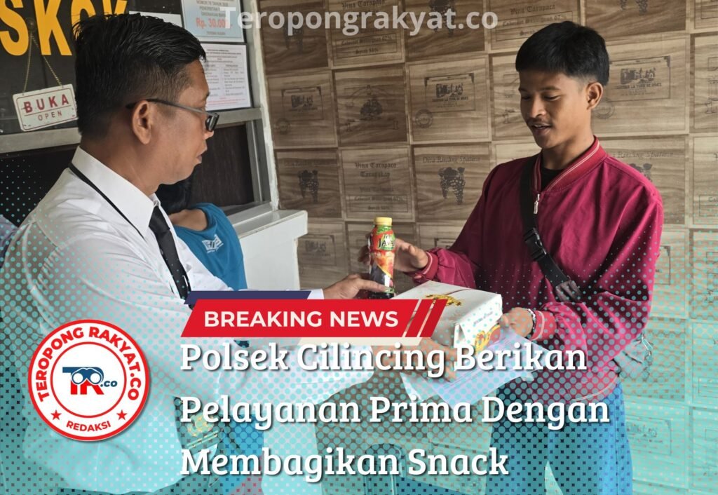 Polsek Cilincing Berikan Pelayanan Prima Dengan Membagikan Snack - Teropong Rakyat