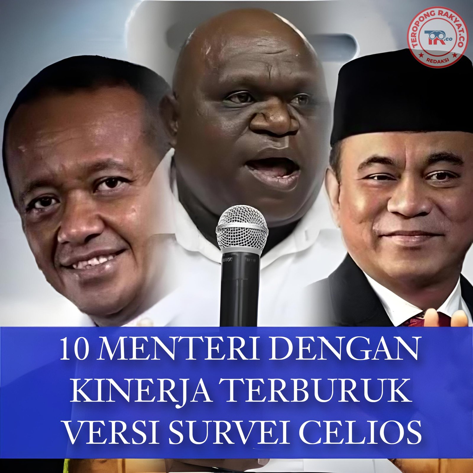 10 Menteri Terburuk Kabinet Prabowo-Gibran Dapat Rapor Merah, Natalius Pigai Terendah