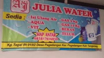 Toko AJ Adhuel Julia Water: Usaha Gas dan Aqua Kemasan Anak Muda yang Sukses di Pagedangan, Tangerang