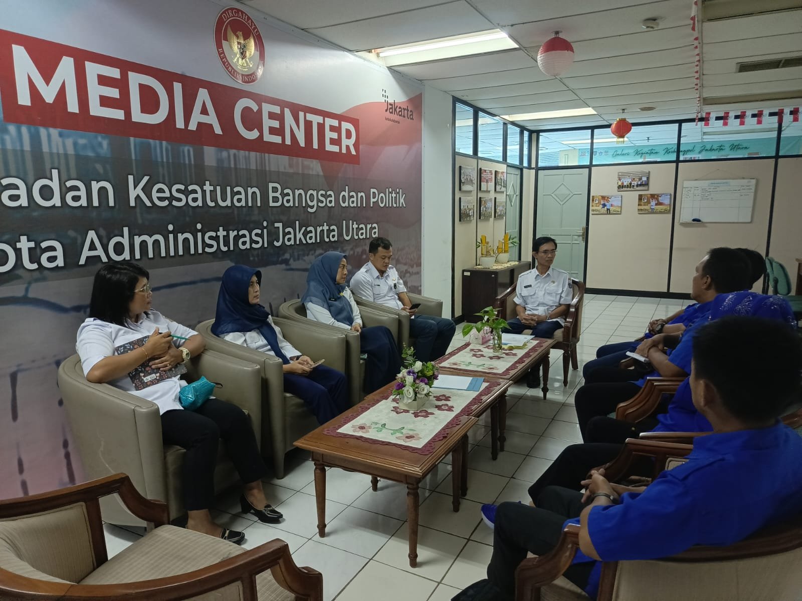 Pokja PWI Wali Kota Jakarta Utara Audiensi ke Suban Kesbangpol