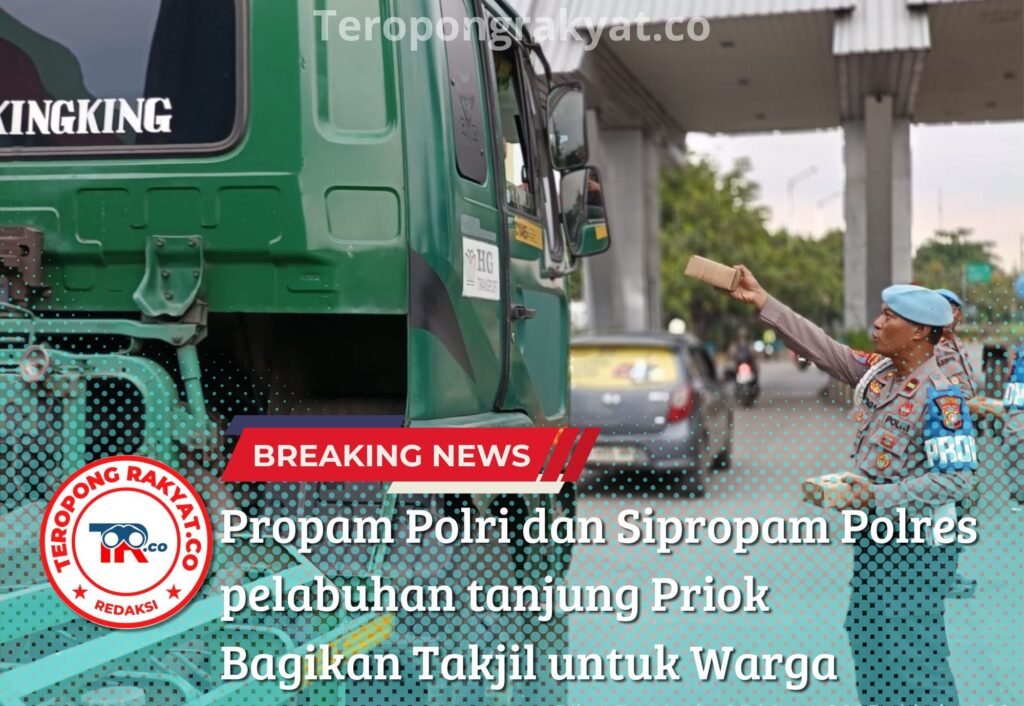 Portal Berita Indonesia dan Dunia Terkini Hari Ini, Update Harian Terbaru, Terlengkap, Tajam, Aktual dan Berimbang. Div Propam Polri dan Sipropam Polres pelabuhan tanjung Priok Bagikan Takjil untuk Warga dan para Driver - Teropong Rakyat