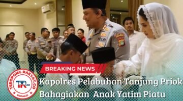 Kapolres Pelabuhan Tanjung Priok Bahagiakan Anak Yatim Piatu