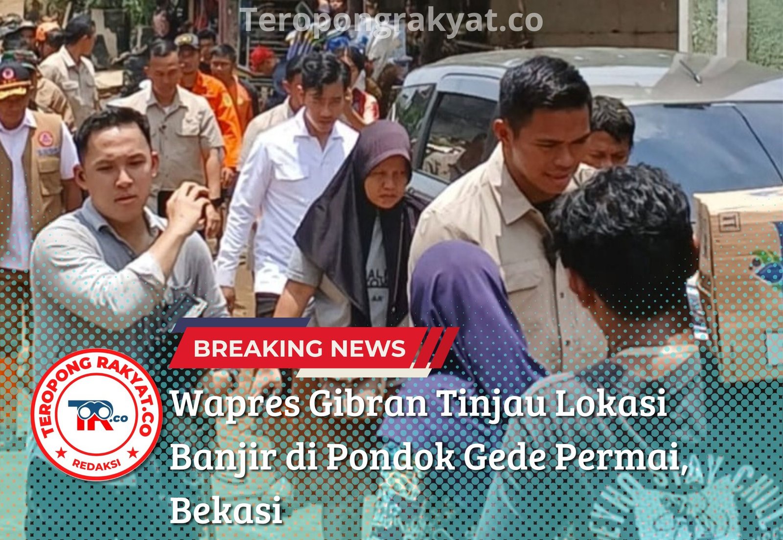 Wapres Gibran Tinjau Lokasi Banjir di Pondok Gede Permai, Bekasi