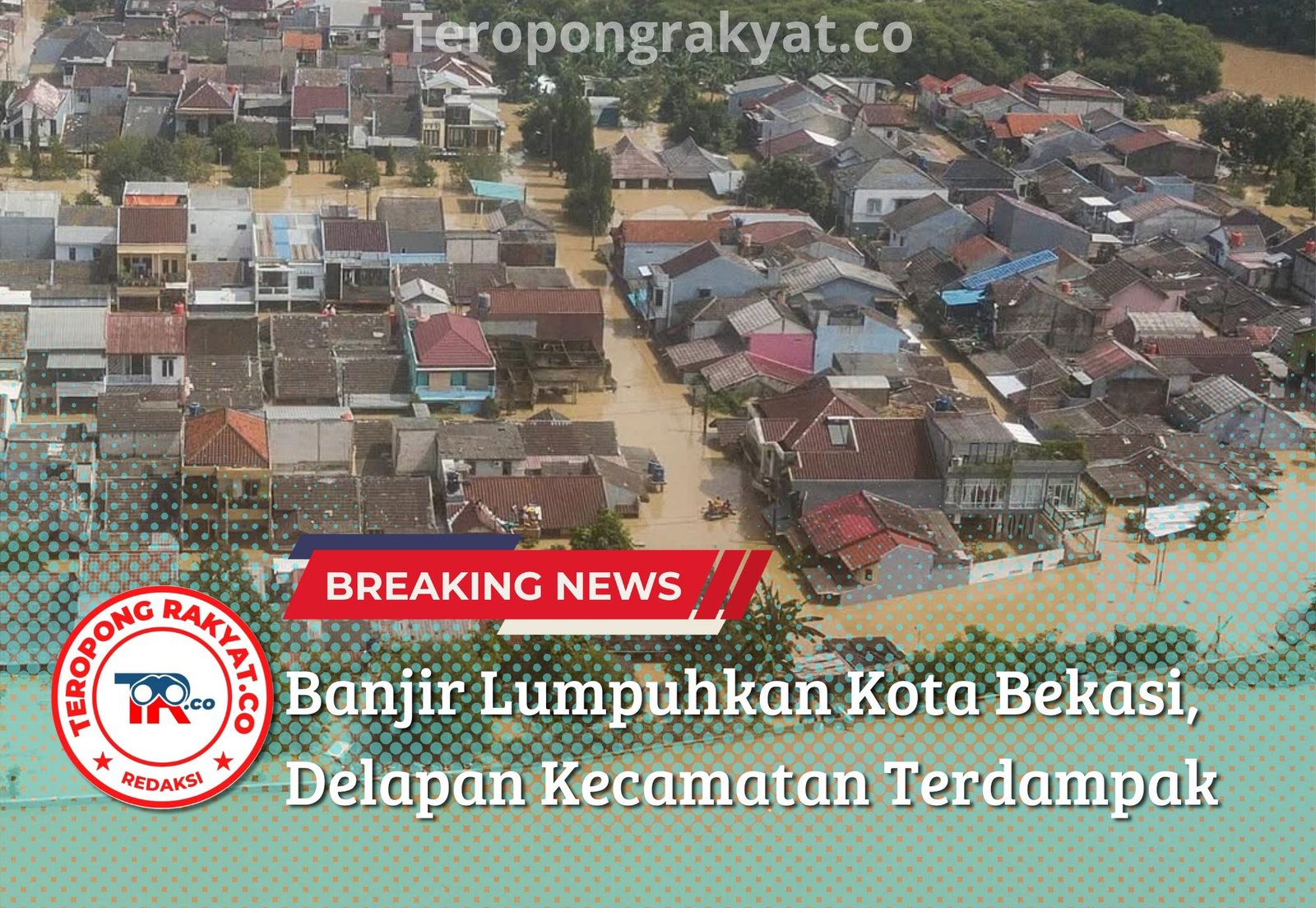 Banjir Lumpuhkan Kota Bekasi, Delapan Kecamatan Terdampak
