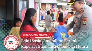 Bakti Sosial Ramadhan Berkah Kapolres Bagikan Sembako di Muara Angke