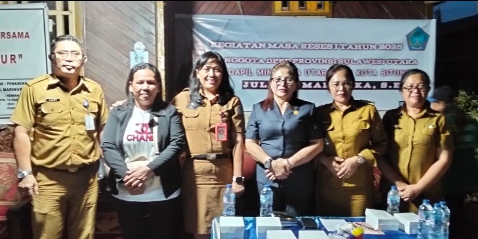 Portal Berita Indonesia dan Dunia Terkini Hari Ini, Update Harian Terbaru, Terlengkap, Tajam, Aktual dan Berimbang. Anggota DPRD Komisi I Prov. Sulawesi Utara Julitje Margareta Marinka, S.E. Laksanakan Giat Reses Sambangi Konstituen di Kota Bitung - Teropong Rakyat