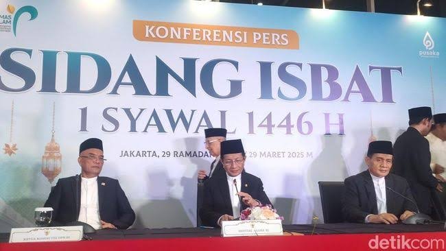 Resmi! Lebaran di Hari Senin, Pemerintah Tetapkan 1 Syawal 1446 H Jatuh pada 31 Maret 2025 - Teropongrakyat.co