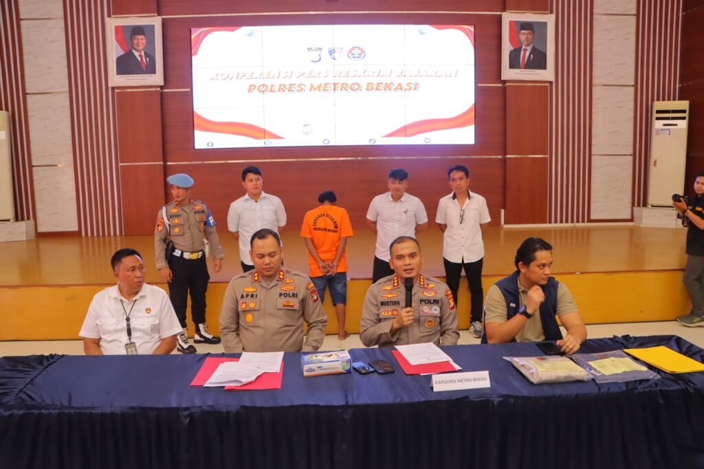 Sat Reskrim Polres Metro Bekasi Berhasil Ungkap Kasus Rudapaksa Anak Tiri Hingga Hamil di Babelan - Teropong Rakyat