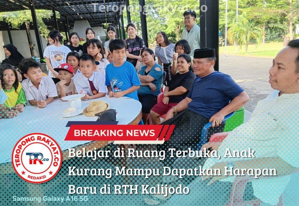 Belajar di Ruang Terbuka, Anak Kurang Mampu Dapatkan Harapan Baru di RTH Kalijodo - Teropong Rakyat