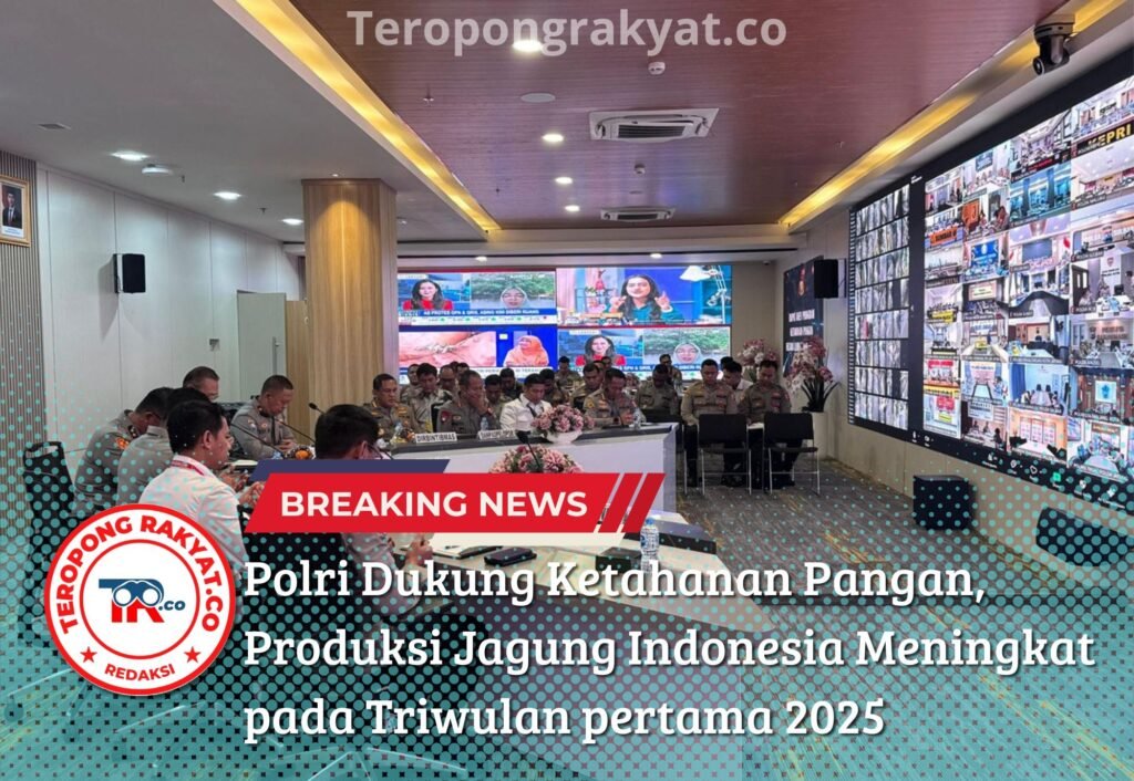 Portal Berita Indonesia dan Dunia Terkini Hari Ini, Update Harian Terbaru, Terlengkap, Tajam, Aktual dan Berimbang. Polri Dukung Ketahanan Pangan, Produksi Jagung Indonesia Meningkat pada Triwulan pertama 2025 - Teropong Rakyat