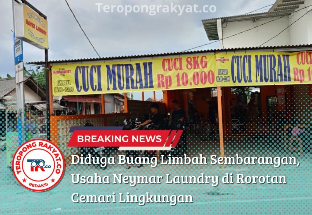 Diduga Buang Limbah Sembarangan, Usaha Neymar Laundry di Rorotan Cemari Lingkungan - Teropong Rakyat
