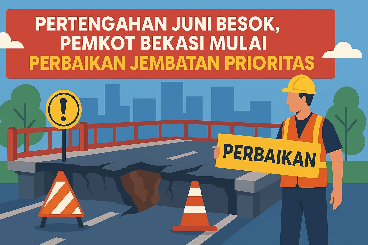 Kadis DBMSDA Serius Rencanakan Perbaikan Jembatan Kemang Pratama dan Jembatan 0 Rawalumbu