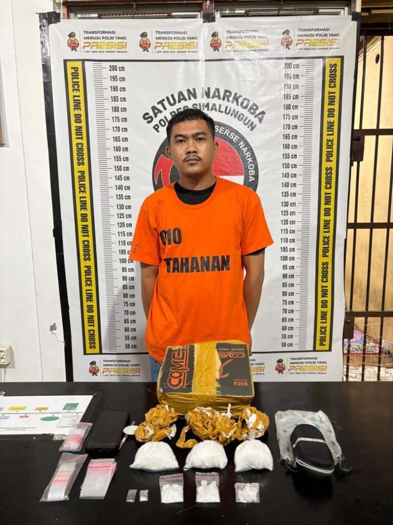 Polres Simalungun Bekuk Bandar Sabu Dengan Barang Bukti 3,3 Ons, Jaringan Bandar Narkoba Suro Masih Diburu - Teropong Rakyat