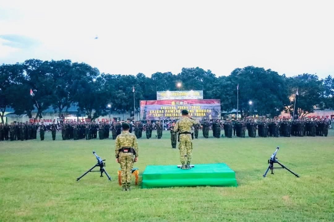 Portal Berita Indonesia dan Dunia Terkini Hari Ini, Update Harian Terbaru, Terlengkap, Tajam, Aktual dan Berimbang. Danbrigif 9 Kostrad Pimpin Upacara Penyambutan Purna Tugas Satgas Pamtas RI-PNG Yonif 509 Kostrad - Teropongrakyat.co