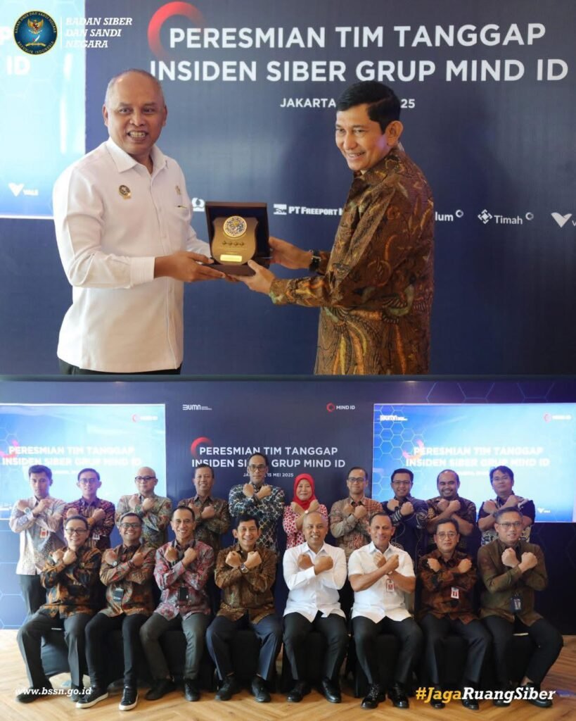 Portal Berita Indonesia dan Dunia Terkini Hari Ini, Update Harian Terbaru, Terlengkap, Tajam, Aktual dan Berimbang. Peresmian Tim Tanggap Insiden Siber (TTIS) Grup MIND ID oleh Badan Sandi dan Siber Negara (BSSN) - Teropong Rakyat