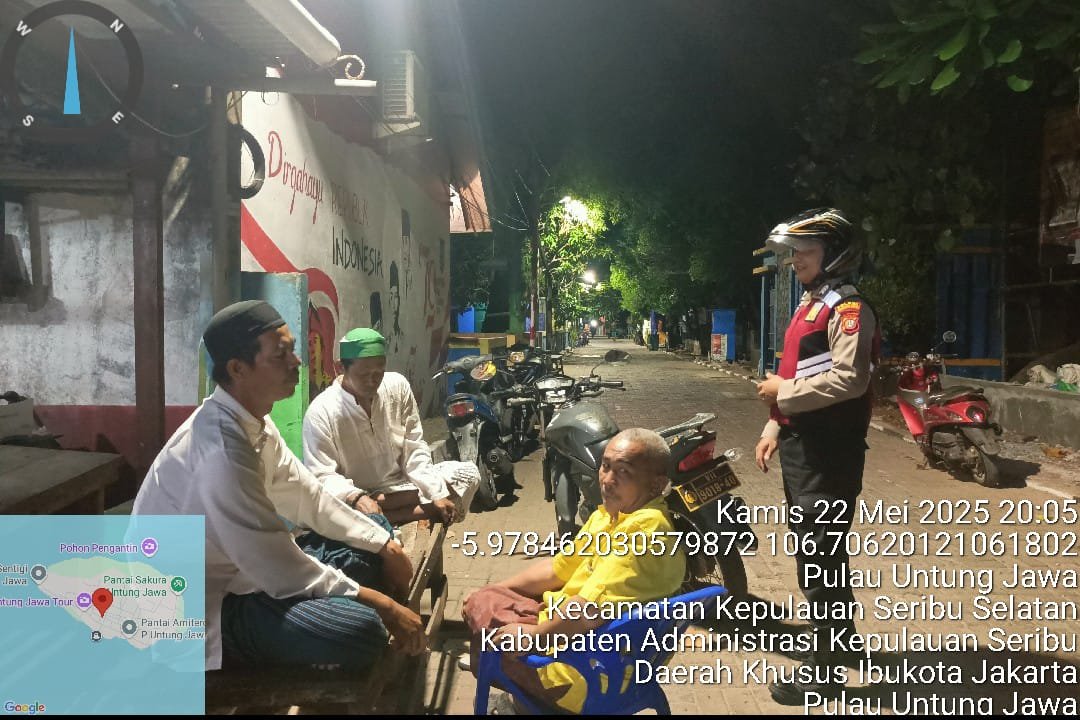 Gelar Patroli Malam, Cegah Premanisme di Kepulauan Seribu Selatan