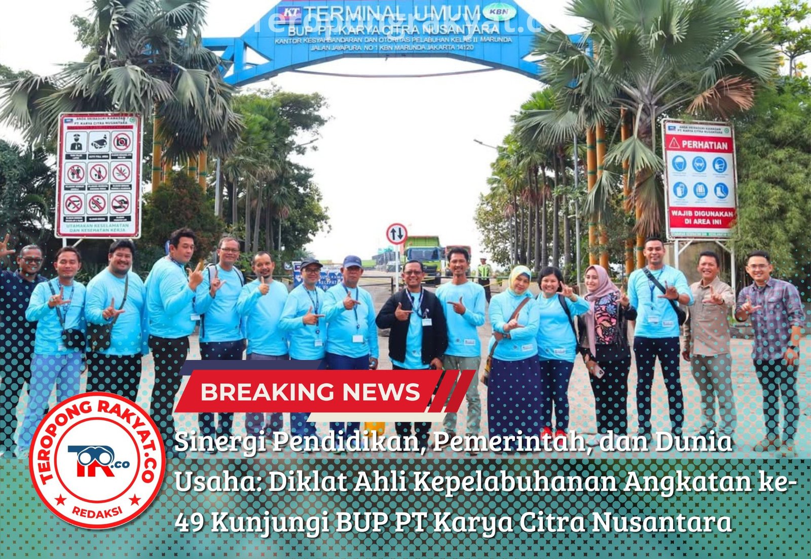 Sinergi Pendidikan, Pemerintah, dan Dunia Usaha: Diklat Ahli Kepelabuhanan Angkatan ke-49 Kunjungi BUP PT Karya Citra Nusantara