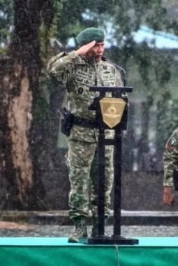 Pangdivif 3 Kostrad Pimpin Upacara Penerimaan Satgas Yonif 431 Kostrad 