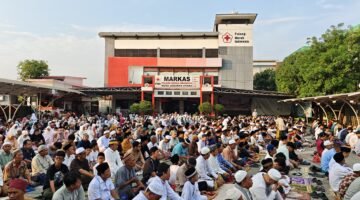 PMI Kota Administrasi Jakarta Utara menggelar rangkaian kegiatan ibadah Sholat Iduladha Penuh Hikmat
