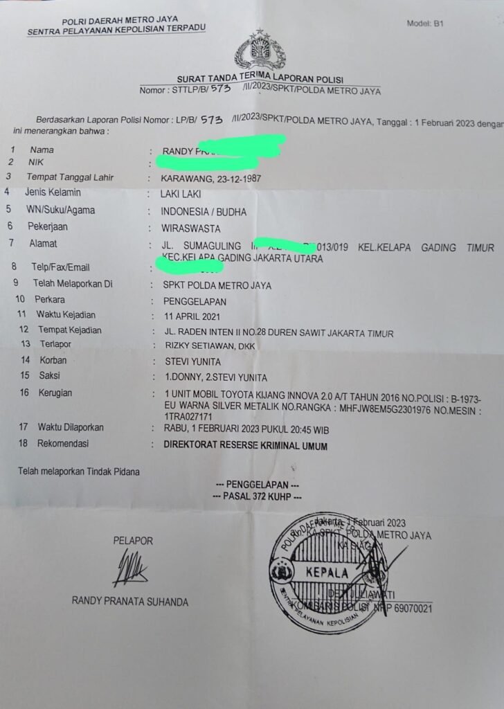 Portal Berita Indonesia dan Dunia Terkini Hari Ini, Update Harian Terbaru, Terlengkap, Tajam, Aktual dan Berimbang. Kasus Dugaan Penggelapan Mobil Rental Libatkan Oknum Anggota DPRD Sukabumi, Korban Minta Kejelasan - Teropong Rakyat